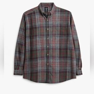 RedHead 2XL Plaid Flannel Button Down Shirt Green Red